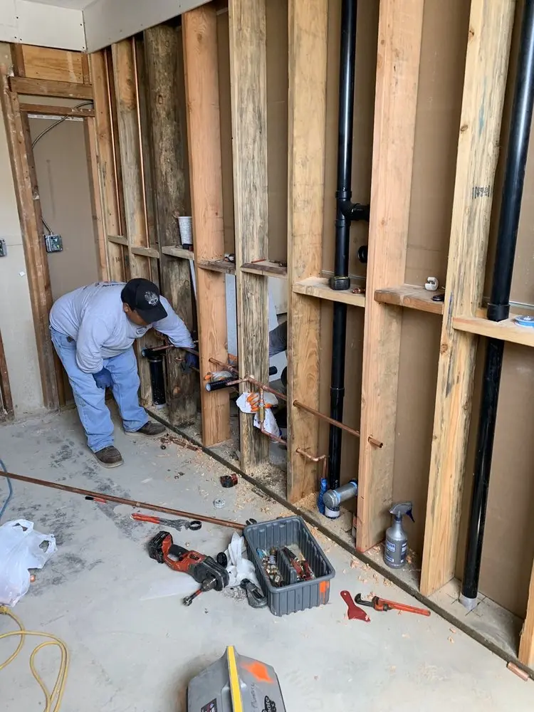 Commercial rough-in plumbing for Gas Line Repair in Sanford